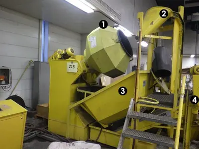 USED ROSLER ROTOFINISH DEBURRING/WASHING/DRYING