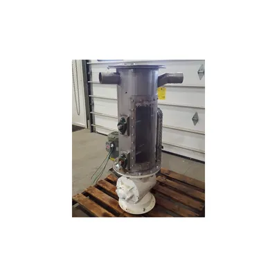 Used 10x12 Semco Rotary Valve with Receiving / Mixing Bin