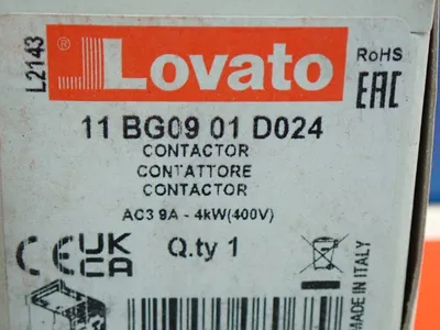 New | in-Stock LOVATO ELECTRIC 11BG0901D024 PLC Contactors Ohio US | HGR 24 #1084946