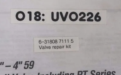 NEW FLOWSERVE 6-31808-7111-5 REPAIR KIT