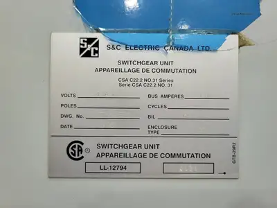 USED S&C CDT-593880