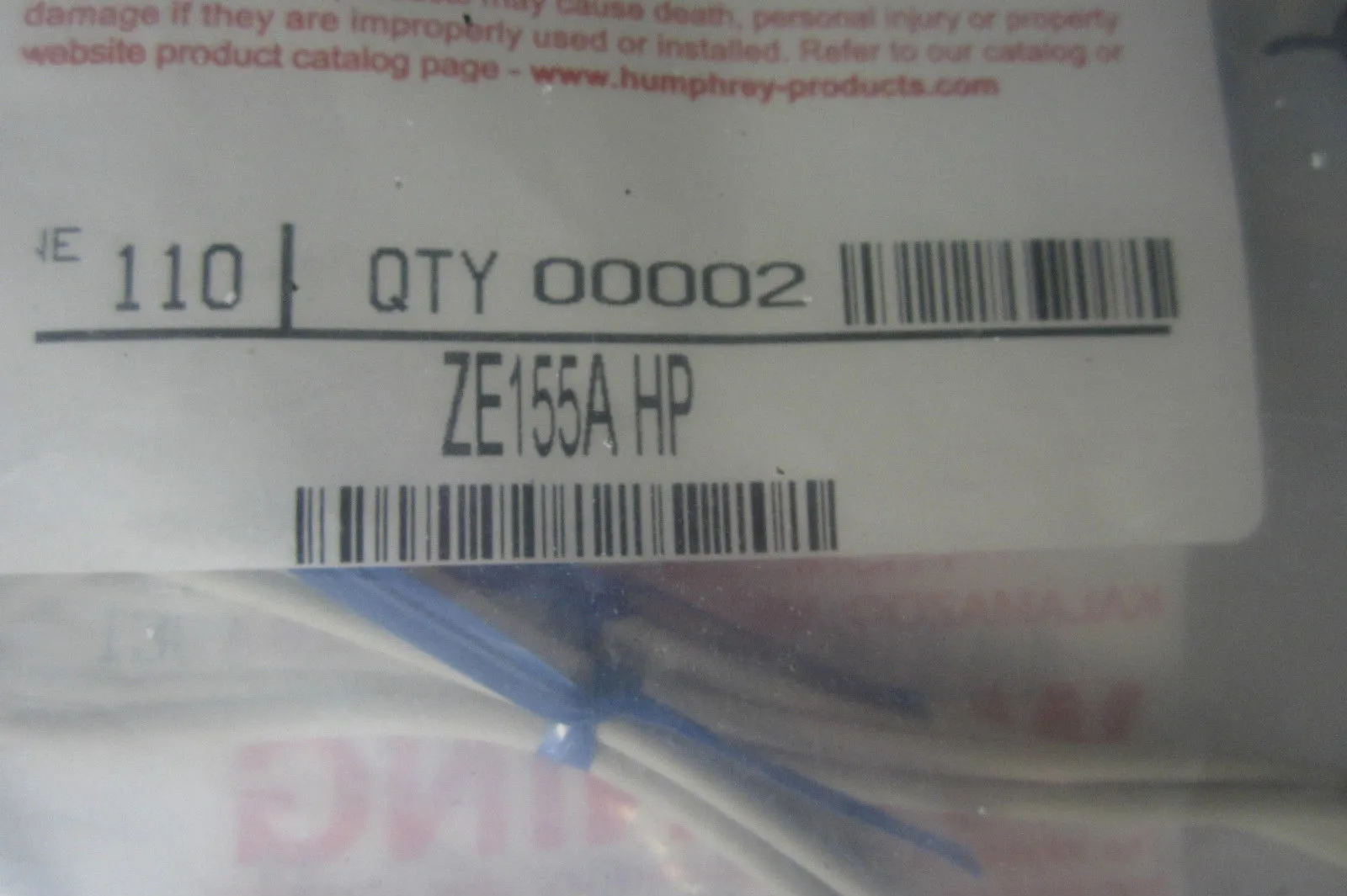 NEW HUMPHREY ZE135B HP SENSOR SWITCH ZE135BHP