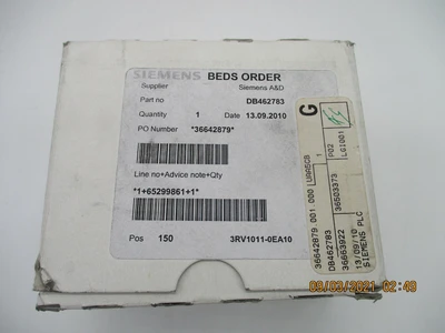 NEW Siemens Siemens 3RV1011-0EA10