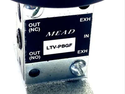 Mead LTV-PBGF 5-Port 2-Position Low Stress Air Valve, 1/8" NPT, 25-125 PSI