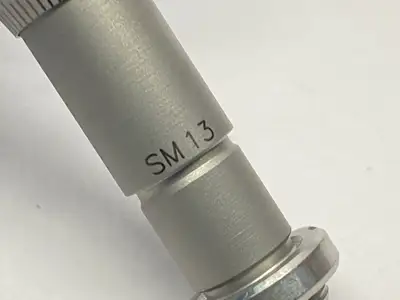 USED MKS NEWPORT VERNIER MICROMETER 13MM TRAVEL 9LB LOAD CAPACITY 50.8 TPI