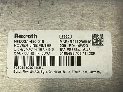 Used REXROTH NFD03.1480016 Misc Electrical & Power Parts Ohio US | HGR 24 #1263368