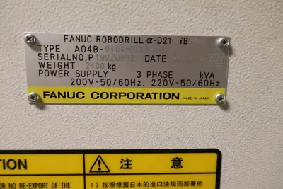 2019 FANUC ROBODRILL ALPHA D21MIB5 ADV Vertical Machining Centers | Clark Machinery Sales, LLC (17)