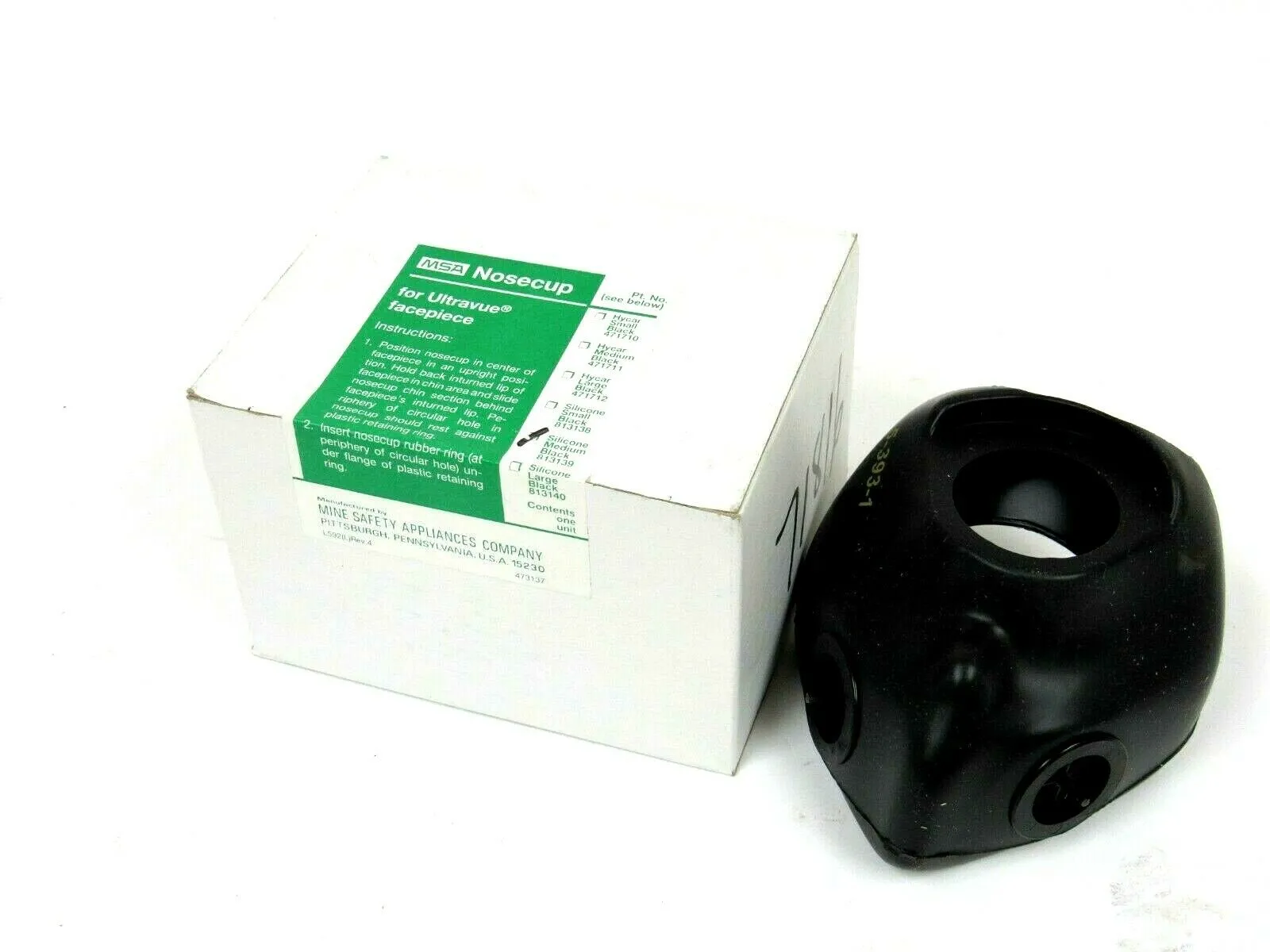 NEW LOT OF 50EA MSA 813139 NOSECUP FOR ULTRAVUE FACEPIECE MEDIUM