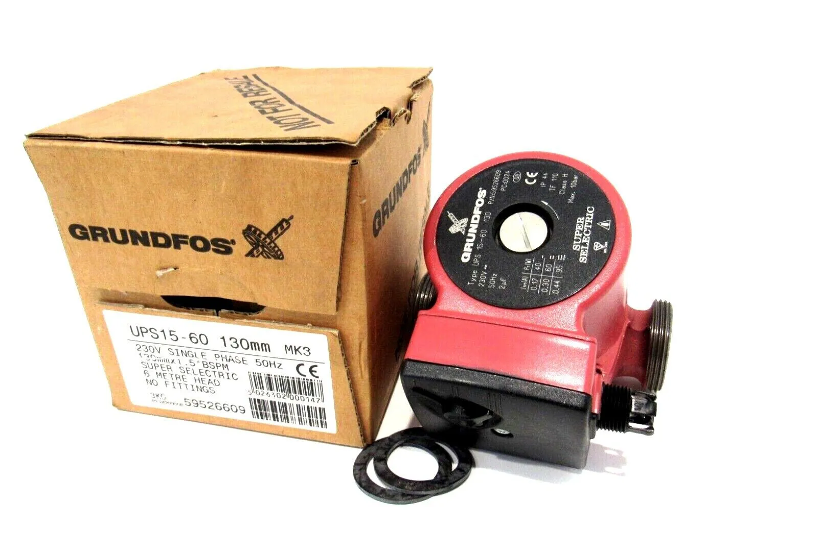 NEW GRUNDFOS 59526609 PUMP UPS15-60 130MM