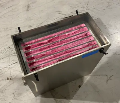 USED FUMEX HIGH-CAPACITY PRE-FILTER UNIT, STAINLESS STEEL
