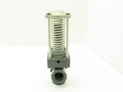 Plast-o-matic DS100B-NC 1" PVC Shutoff Valve NC Pneumatic Air Automatic Sch 80