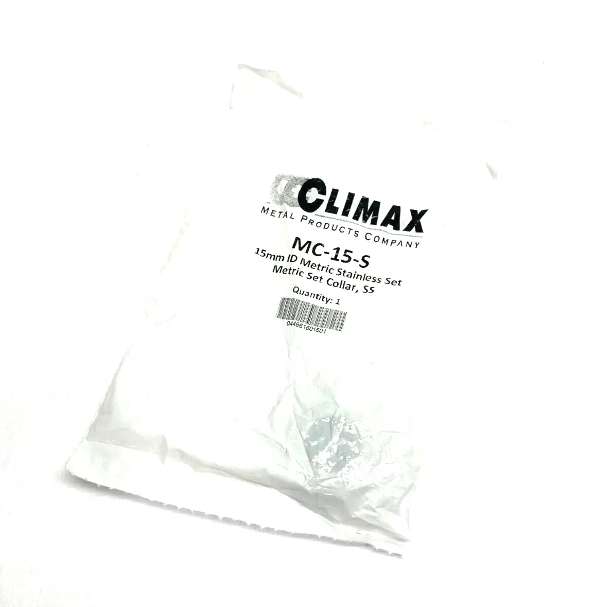 New | in-Stock Climax Stainless Steel Metric Set Collar 15mm ID Misc Industrial Equipment Michigan US | Maverick Industrial Sales #1463026