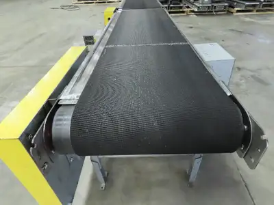 24"x 14' Slider Bed Gapper Conveyor 20" Belt Variable Multi Speed Slave Bed