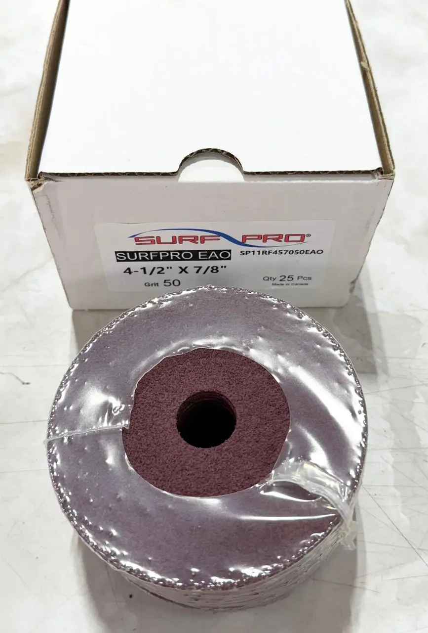 Surf-Pro 4-1/2" x 7/8" Resin Fiber Disc 50 Grit Aluminum Oxide 25 Pack