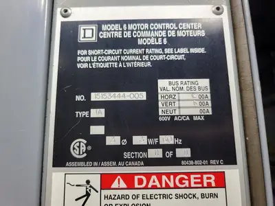 USED SQUARE D MODEL 6