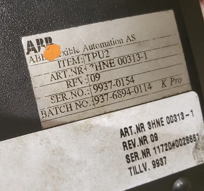 ABB IRB2400-M98A Robot Manipulator Arm w/ Controller and Teach P