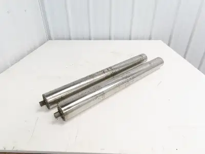 Hytrol 2-5/8" Snub Idler Roller 30" Hytrol Conveyor 27"BF 11/16" Hex Lot of 2