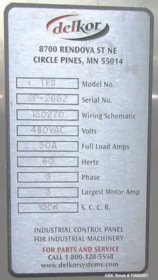 Used DELKOR TFS Tray Formers Illinois US | Aaron Equipment #1295547