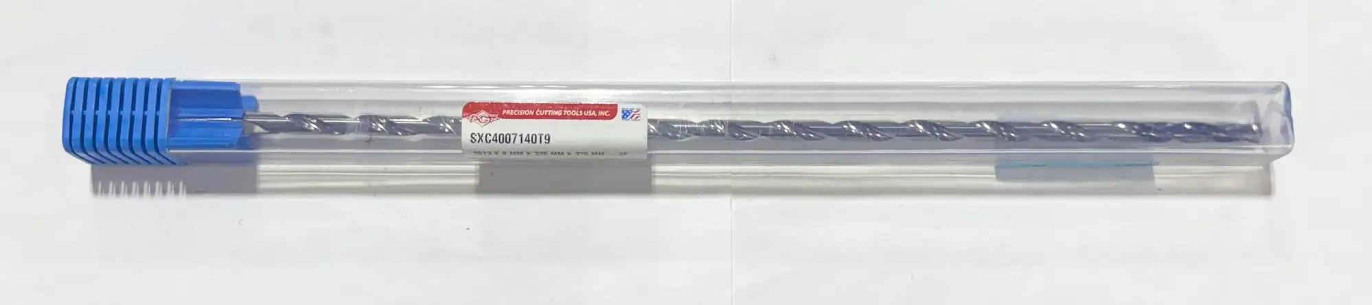 PCT .2813" Solid Carbide Drill 40xD Coolant Thru, 2FL, Double Margin, TiAICN