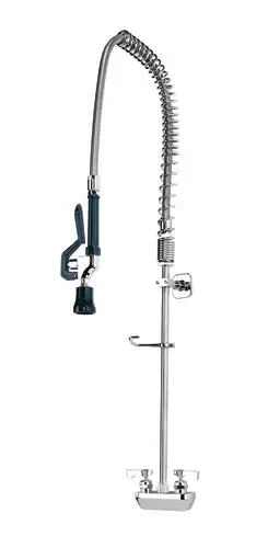 Krowne 17-124WL 35"H Wall Mount Pre Rinse Faucet - 1.15 GPM, Base with Nozzle
