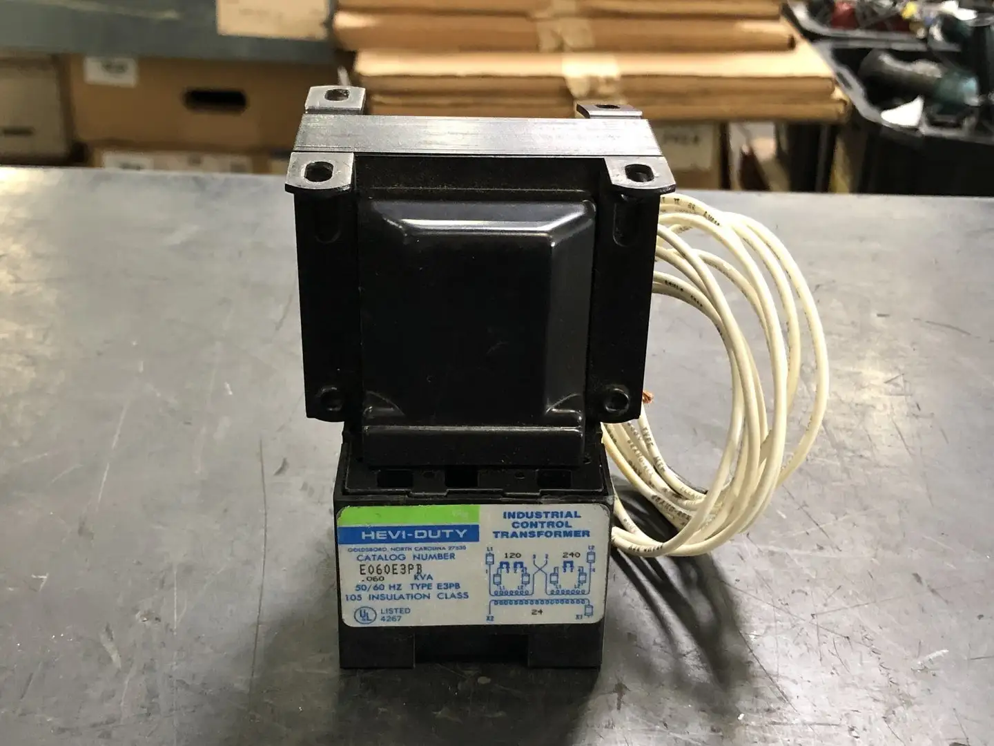 0.60 kVA Control Transformer, 120/240 pri. volts, 24 sec. volts E060E3PB