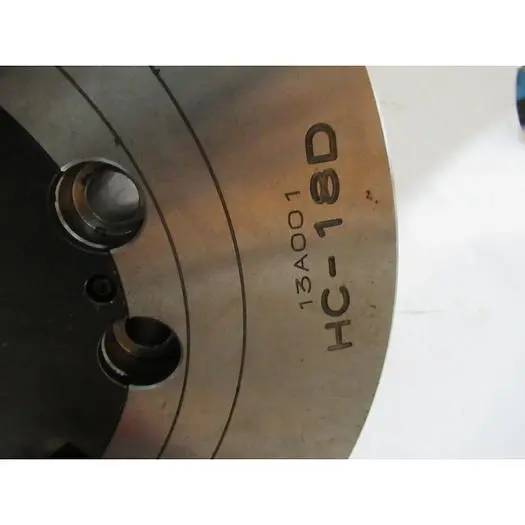 18 IN Samchully HC-18D Standard 3-Jaw Open-Center Chuck