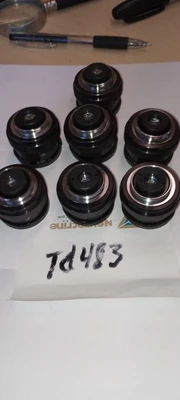 Vintage Lot of  7 Camera TV Lenses Made in Japan   1 :1.7/16 0.05mm