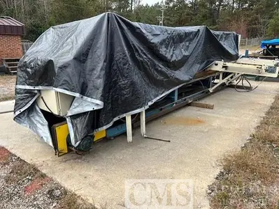 USED NEWMAN K-20 TRIM SAW WITH INFEED DECK