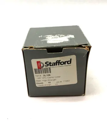 USED STAFFORD 2-PIECE CLAMPING COLLAR 1-3/8" STEEL, HIGH STRENGTH