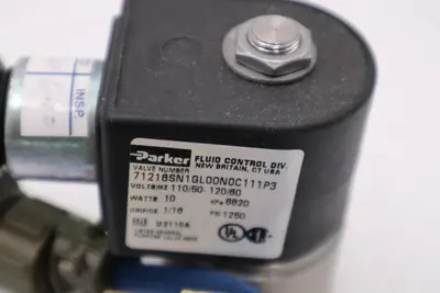 Parker 71216SN1GL00N0C111P Skinner 2 Way Normally Closed 1/16" UNIT STOCK H994