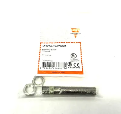 IA12ALF02POM1 | Carlo Gavazzi  Inductive Proximity Sensor, 2mm Flush Mount - New – Open box
