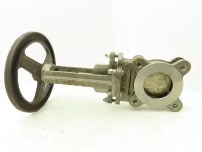Velan L10-0310C-13SL 3" Stainless Knife Gate Valve 316SS Rising Stem Lug Style