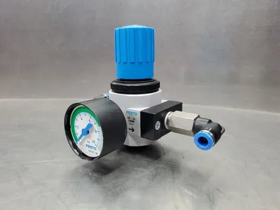 Festo Pneumatic LR-...-D-I-MINI E643 Pneumatic Regulator (Missing Cover) 4C-2