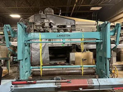 LANGSTON TWO DRUM SLITTER REWINDER Slitters & Perforators, slitter rewinder | Mark One Machinery (1)