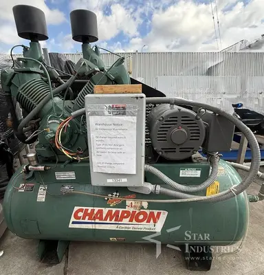 Used CHAMPION CASRSA47,HRA25 Lubricated Reciprocating Air Compressors California US | Star Industries #1254370