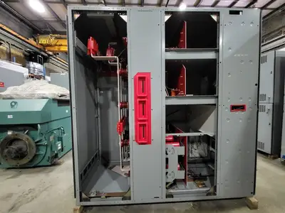 1200A 4160V Switchgear, Main Breaker & Tie Breaker w/ 2 Auxiliary Units