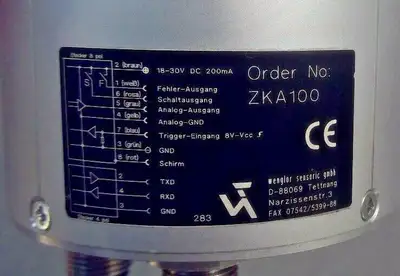 Wenglor Sensoric - Order No: ZKA100 Line Sensor 5D-3