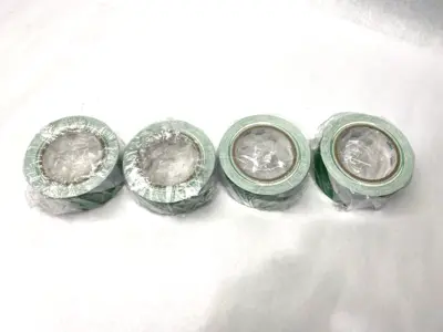 NEW ULINE INDUSTRIAL VINYL SAFETY TAPE GREEN/WHITE 2" X 36 YDS LOT OF 4