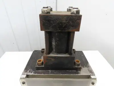 12 Ton Hydraulic Die Punch Press Bench Top 3000PSI 6" Open Die