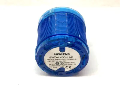 Used Siemens Blue Signal Stack Light 230V 7W Light Source Equipment Michigan US | Maverick Industrial Sales #1395956