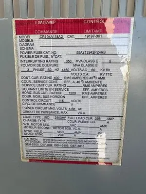 USED GENERAL ELECTRIC CLASS F