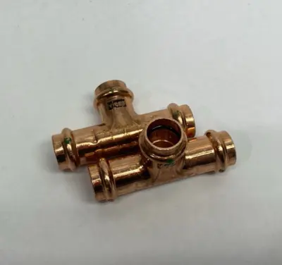 New | in-Stock Viega ProPress Tee, P x P x P - Model 2918 Copper Press Conn. LOT OF 2 Plumbing Equipment Michigan US | Maverick Industrial Sales #1462911