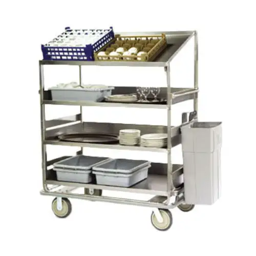 Lakeside B599 Soiled Dish Cart w/ 4 Shelves