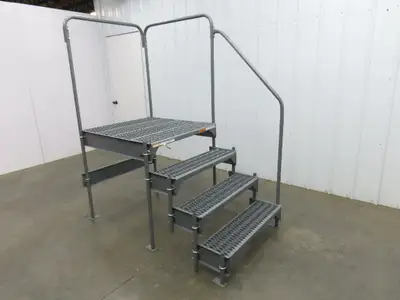 EGA CW7-36-4-3 Custom Work Platform 3 Step 36" High 33x36" Deck Side Access OSHA