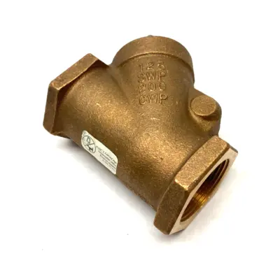 USED NIBCO SWING CHECK VALVE 1-1/2" BRONZE BODY