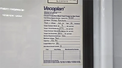 50" x 60" Vecoplan Model V-Eco 1300 Single Shaft Shredder, New 2020