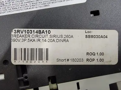 NEW SIEMENS 3RV1031-4BA10