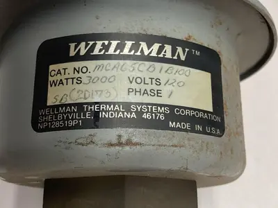 Used WELLMAN MCA65CB1B100 Heaters | Surplus Asset Holdings #1227510