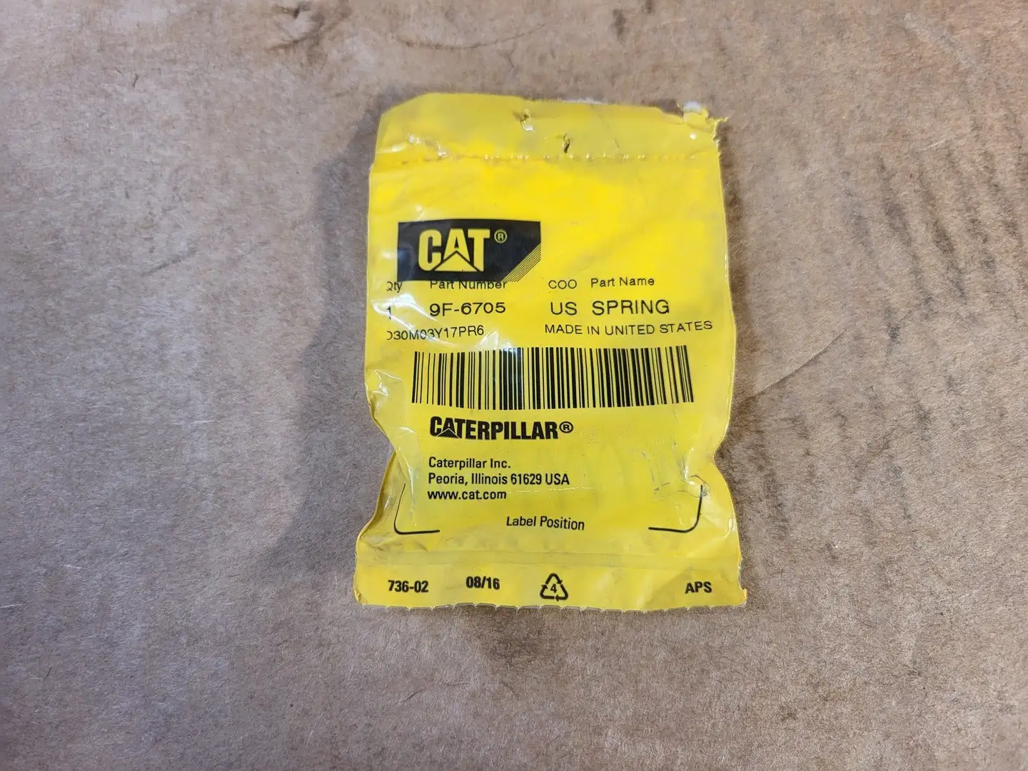 NEW CATERPILLAR 9F-6705