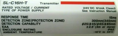 NEW KEYENCE SL-C16H LIGHT CURTAIN SET SL-C16H-R RECEIVER SL-C16H-T TRANSMITTER